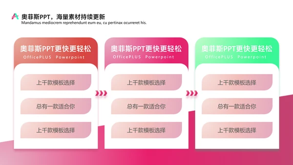 商务风通用红色扁平咨询报告PPT套装