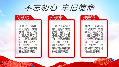 党支部党员大会工作总结PPT模板
