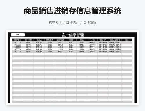 商品销售进销存信息管理系统