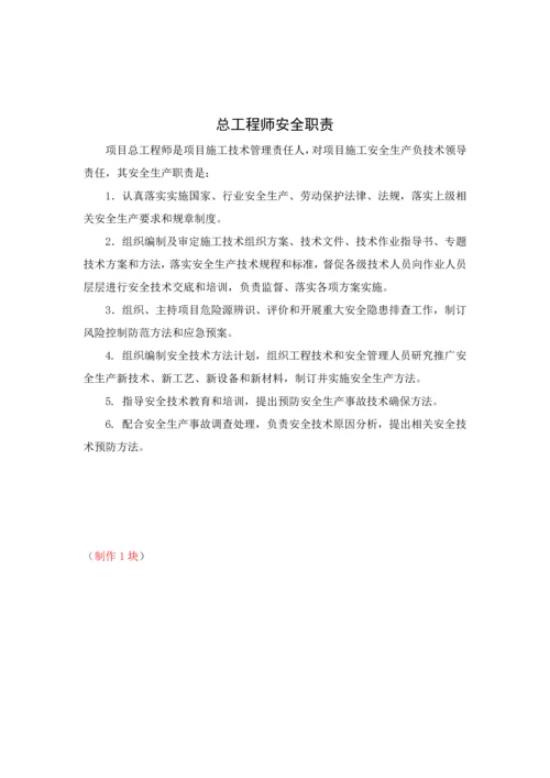 建筑工程综合项目施工岗位安全职责.docx