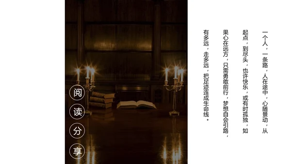 图书馆阅读人生PPT模板