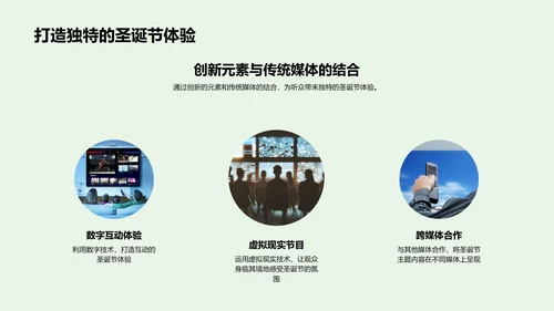 策划圣诞媒体活动PPT模板