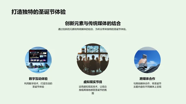 策划圣诞媒体活动PPT模板