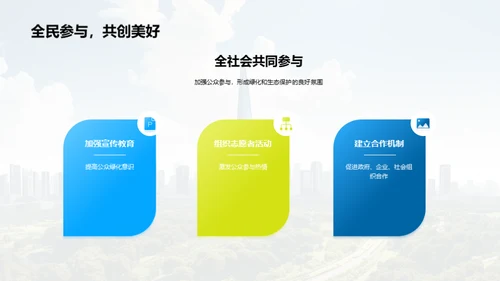绿意盎然的城市未来