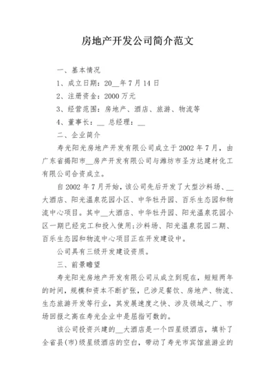 房地产开发公司简介范文.docx