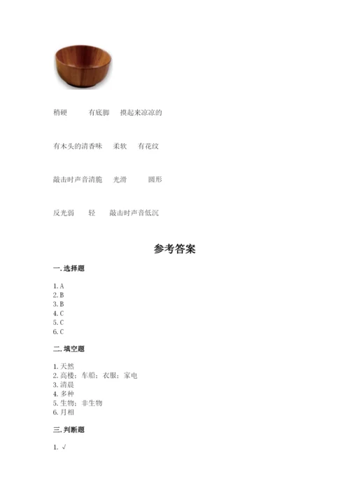 教科版小学二年级上册科学期末测试卷及参考答案（预热题）.docx