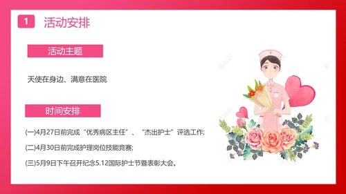 国际护士节白衣天使PPT模板