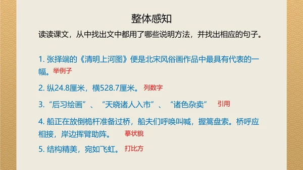 八年级梦回繁华课件PPT模板