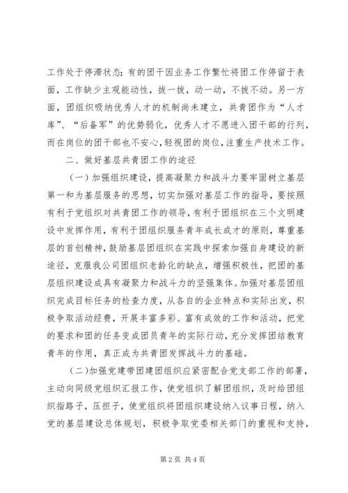 基层共青团工作调研报告 (2).docx