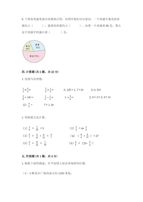 小学六年级上册数学期末测试卷含完整答案【典优】.docx