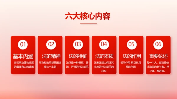 红色大气普法工作条例动态PPT模板