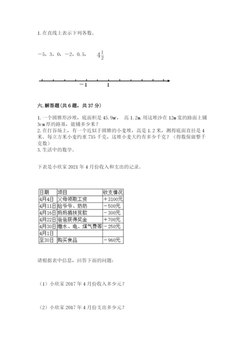 六年级下册数学期末测试卷附完整答案（典优）.docx