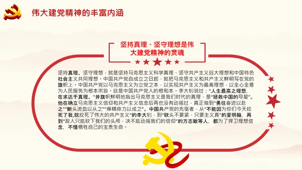 二十大学习伟大建党精神党课党校PPT课件