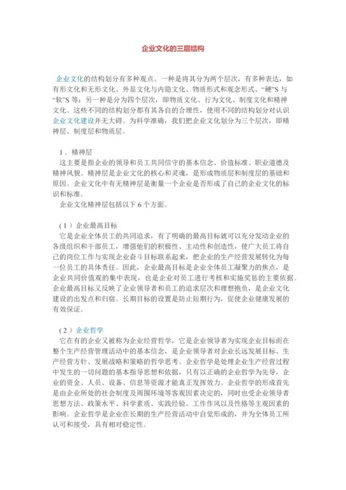 企业文化的三层结构.docx