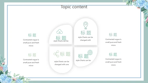 蓝色小清新述职报告工作总结通用动态PPT模板