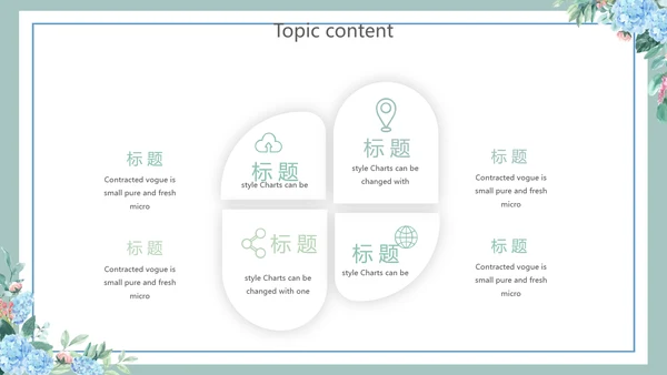 蓝色小清新述职报告工作总结通用动态PPT模板