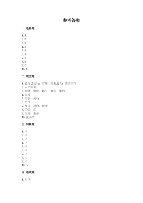 教科版一年级下册科学期末测试卷【研优卷】.docx