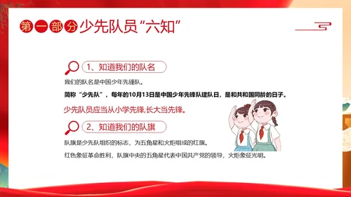 少先队六知六会主题班会少先队队课PPT课件