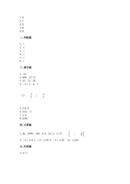 固镇县六年级下册数学期末测试卷1套.docx