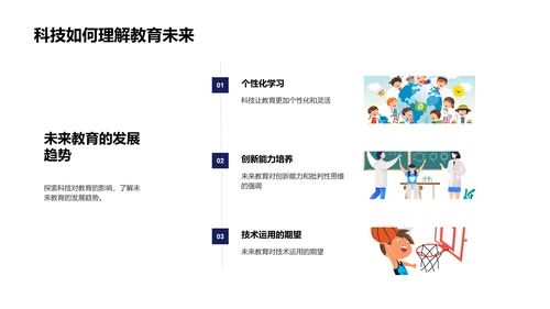 科技影响下的教育变革PPT模板