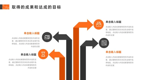 橙色灰色励志风转正述职报告PPT模板