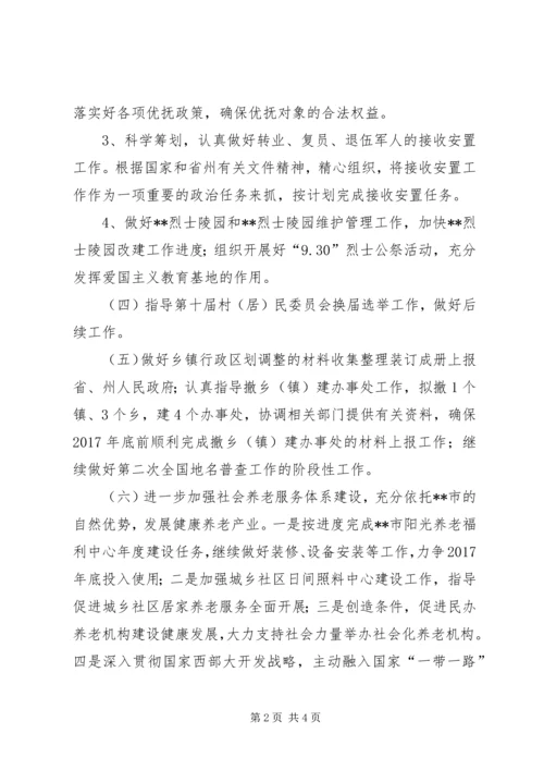 市民政局工作规划范文.docx