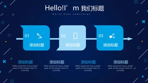 蓝色科技网络信息工程师工作总结汇报动态PPT