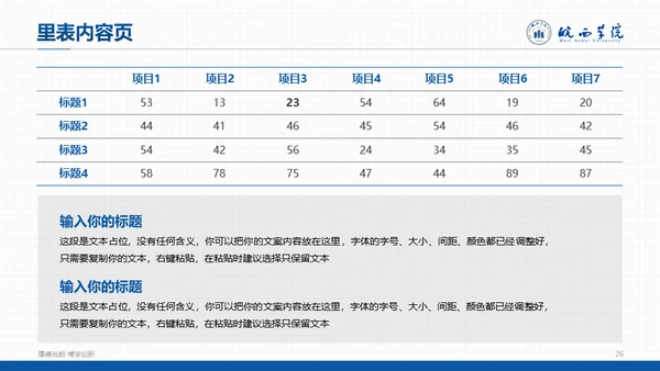高校学术风毕业答辩范文通用PPT模板