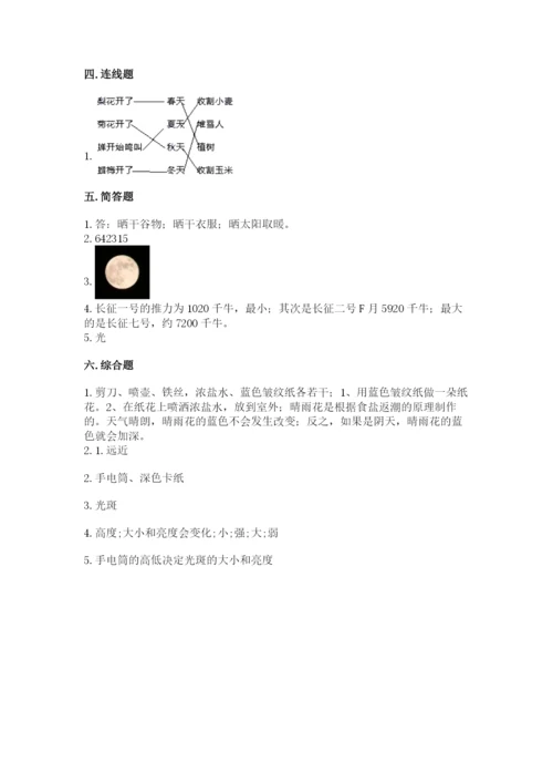 苏教版二年级上册科学期末测试卷及完整答案.docx
