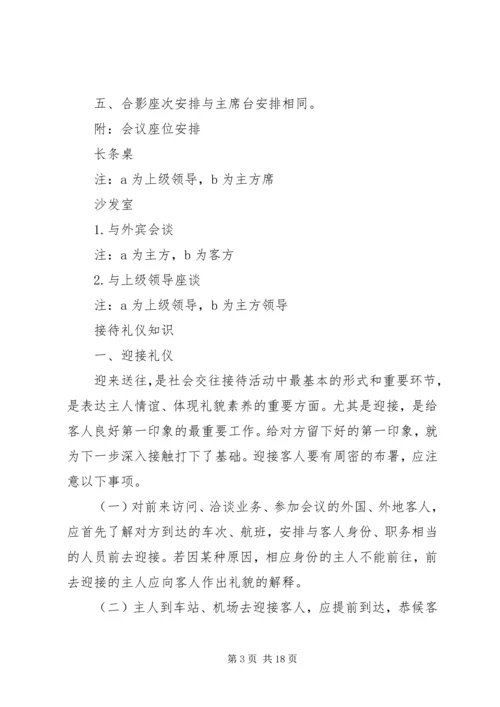 接待工作会议座次安排常识.docx
