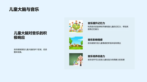 音乐教育在幼教中的应用PPT模板