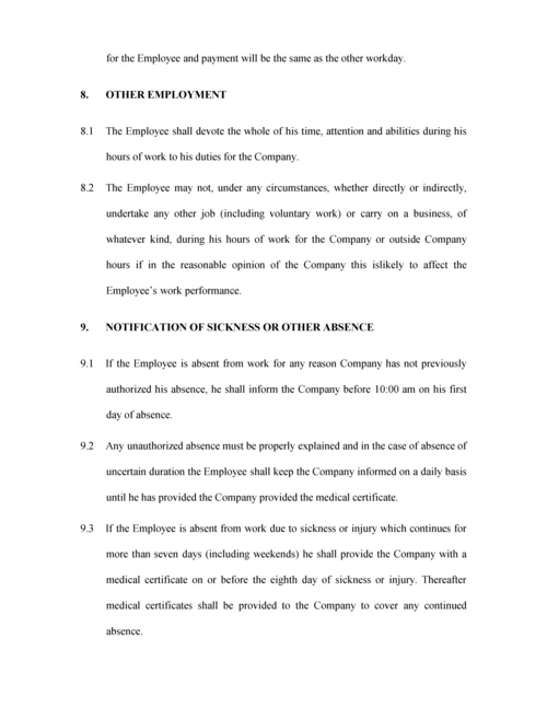 EmploymentContract英文版劳务分包合同.docx