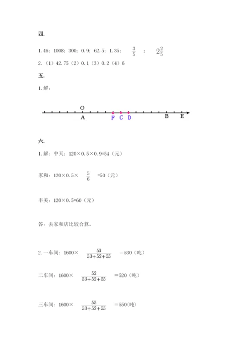 北京版数学小升初模拟试卷附完整答案【精选题】.docx