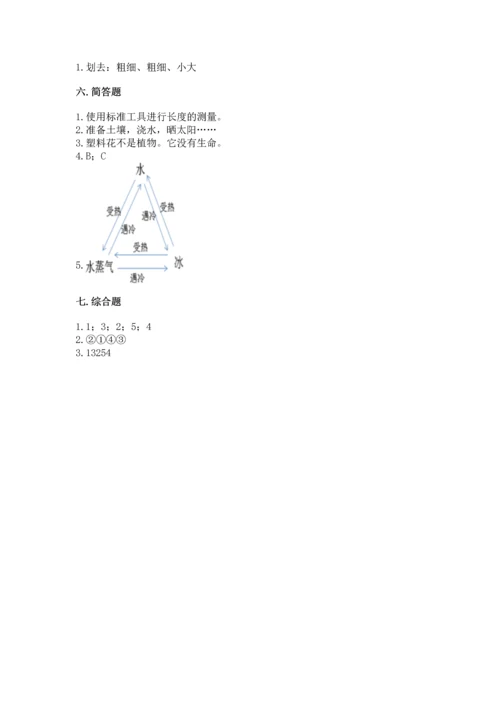 教科版一年级上册科学期末测试卷精品（预热题）.docx