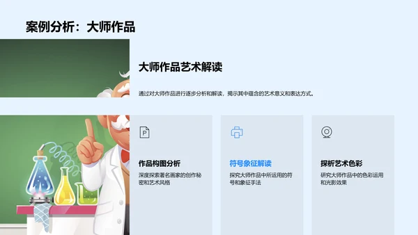 艺术大师创作导览PPT模板