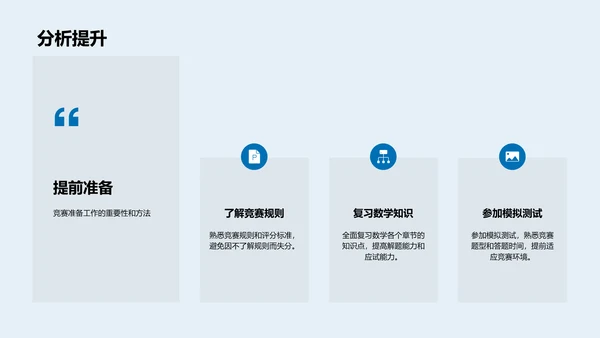 数学竞赛参与指南PPT模板