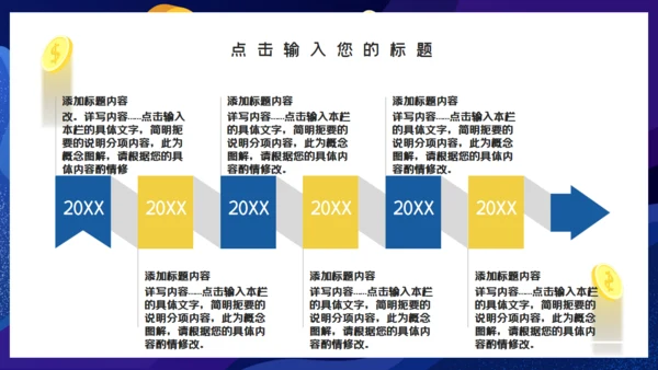 蓝色金融投资工作汇报通用PPT模板