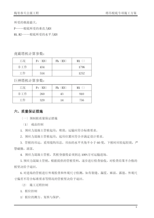 塔吊基础专项施工方案培训资料.docx