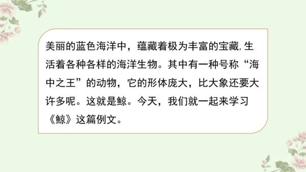第五单元习作例文鲸