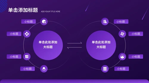 紫色科技风数码科技行业PPT模板