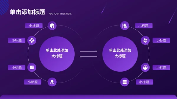 紫色科技风数码科技行业PPT模板