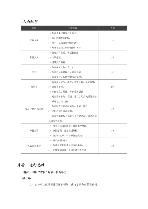 传统企业之电子商务运营专项方案.docx