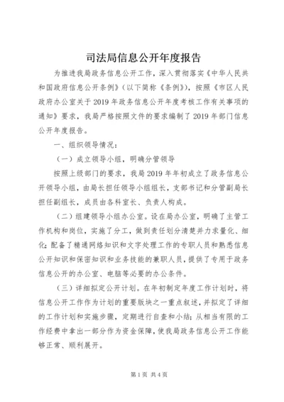 司法局信息公开年度报告.docx