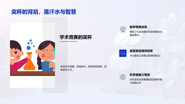 校园活动学习报告PPT模板