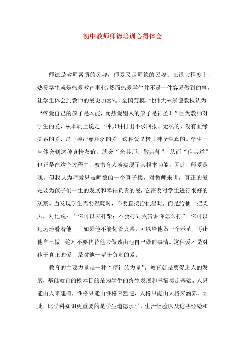 初中教师师德培训心得体会.docx