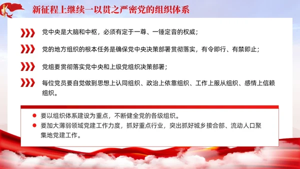 主题教育党课ppt十三个坚持严密党的组织体系党建