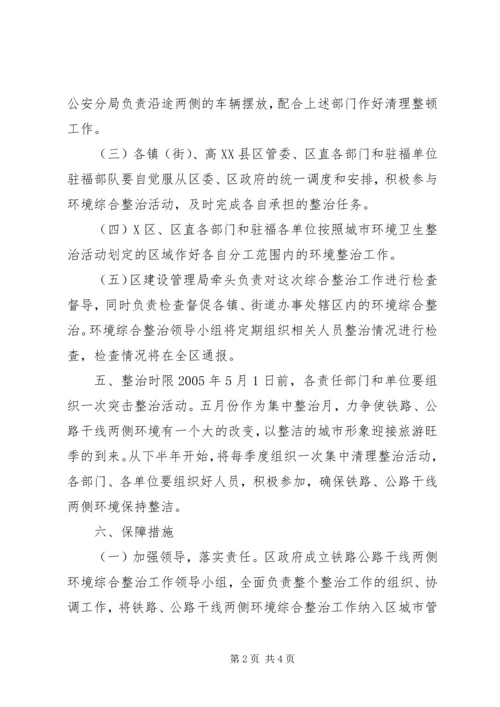 铁路公路干线两侧环境卫生综合整治实施方案 (5).docx