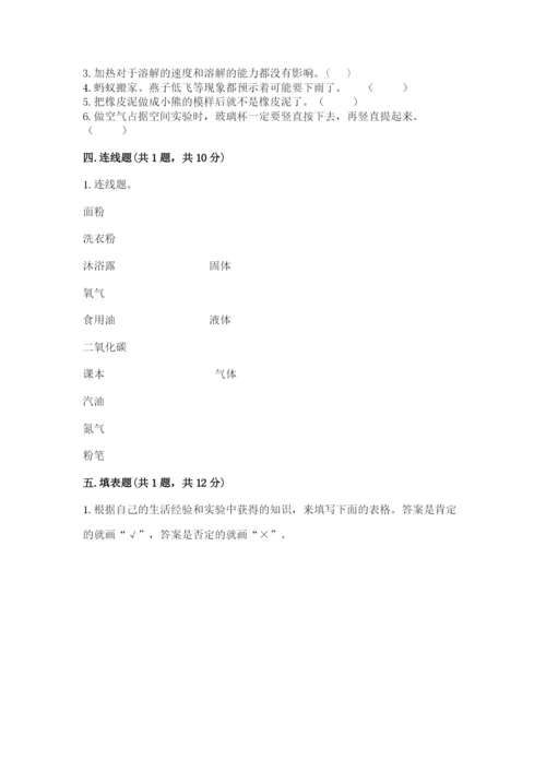 教科版三年级上册科学期末测试卷【考点提分】.docx