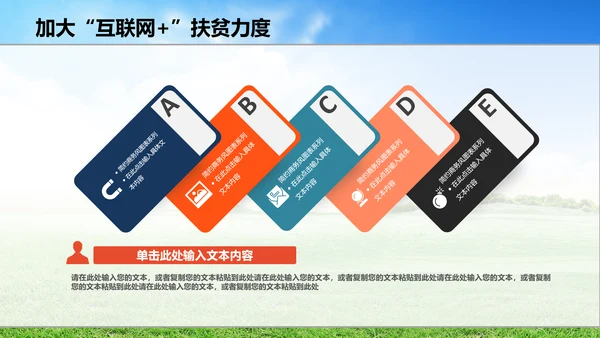新农村精准扶贫开发工作PPT模板
