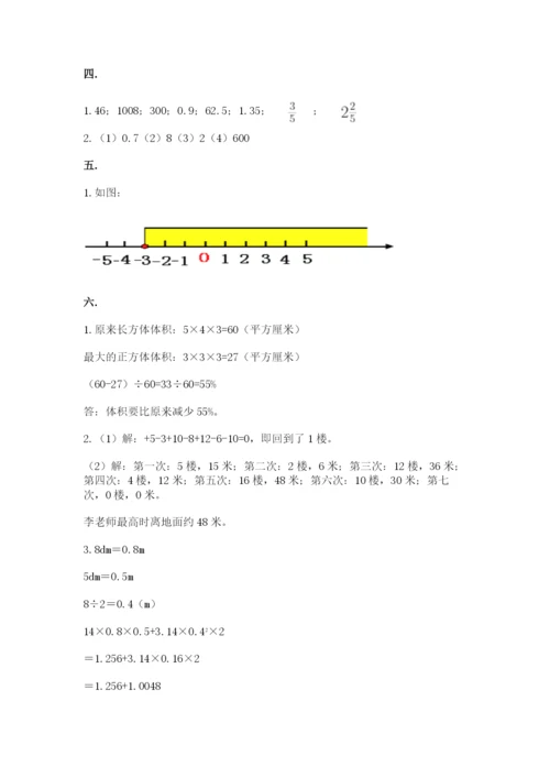 北京版数学小升初模拟试卷精品【基础题】.docx